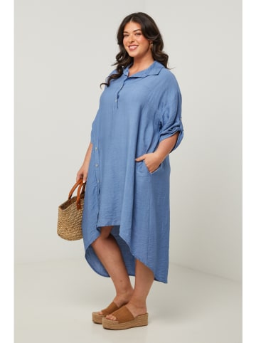 Curvy Lady Kleid in Blau