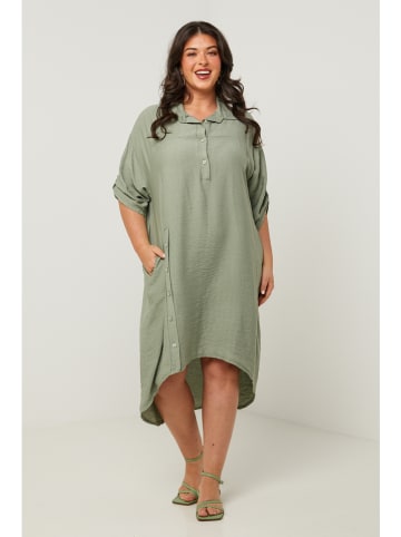 Curvy Lady Kleid in Khaki