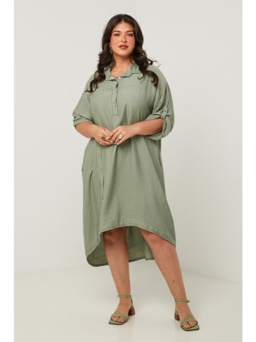 Curvy Lady Kleid in Khaki