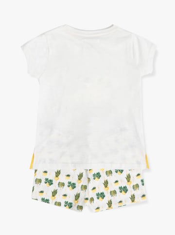 admas Pyjama wit/groen