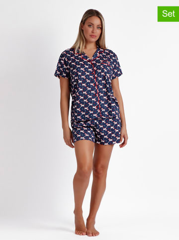 admas Pyjama donkerblauw