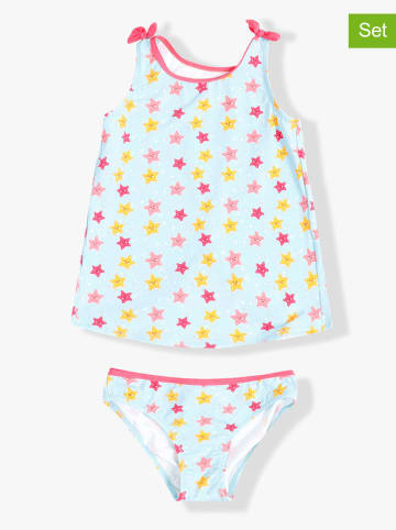 mr. wonderful Tankini w kolorze błękitno-różowym
