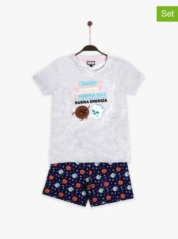 mr. wonderful Pyjama grijs/zwart