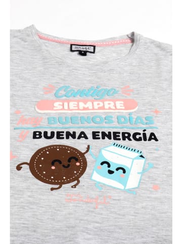 admas Pyjama grijs/zwart