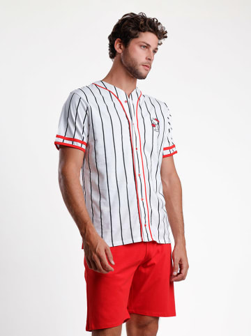 Peanuts Pyjama in Weiß/ Rot