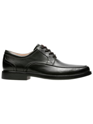 Clarks Skórzane trzewiki "Un Aldric Park" w kolorze czarnym
