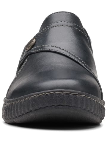 Clarks Leder-Slipper "Caroline Pearl" in Schwarz