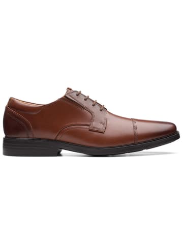 Clarks Leder-Schnürschuhe "Clarkslite Cap" in Hellbraun