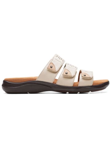 Clarks Leren slippers "Kitly Walk" wit