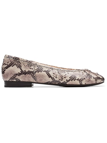 Clarks Leder-Ballerinas "Fawna" in Beige/ Braun
