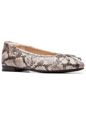 Clarks Leren ballerina's "Fawna" beige/bruin