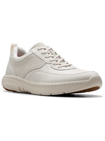 Clarks Leder-Sneakers "Pro Lace" in Weiß