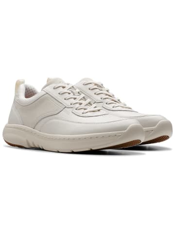Clarks Leder-Sneakers "Pro Lace" in Weiß