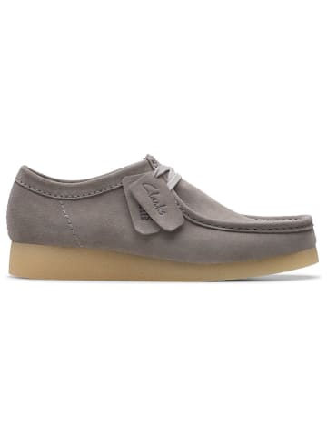 Clarks Leder-Schnürschuhe "WallabeeEVO"  in Grau
