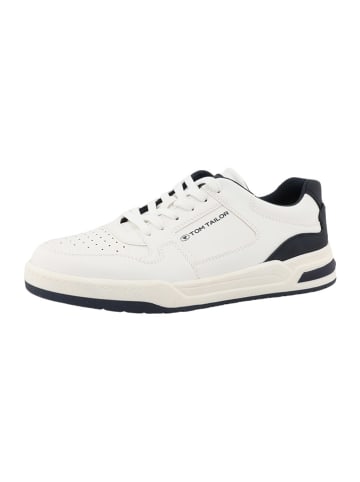 Tom Tailor Sneakers wit/donkerblauw