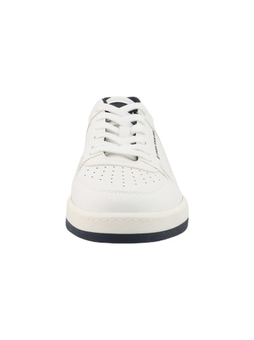 Tom Tailor Sneakers in Weiß/ Dunkelblau