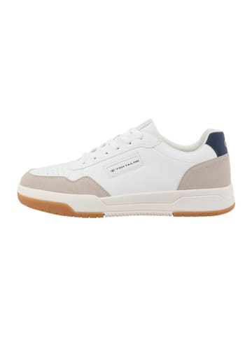 Tom Tailor Sneakers wit/beige/donkerblauw