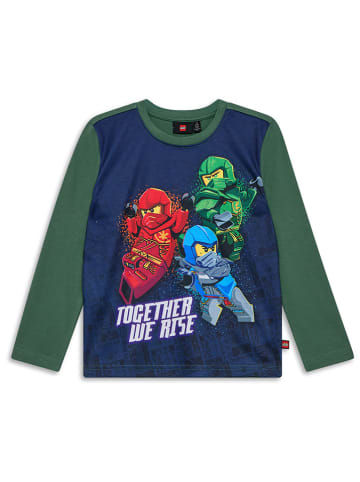 LEGO Longsleeve groen/donkerblauw