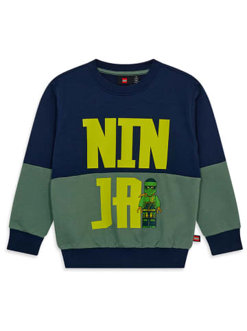 LEGO Sweatshirt in Dunkelblau/ Grün