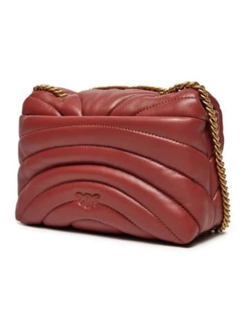 Pinko Leder-Umhängetasche in Rotbraun - (B)21 x (H)15 x (T)8 cm