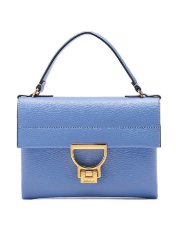 COCCINELLE Leder-Henkeltasche in Hellblau - (B)21,5 x (H)15 x (T)2 cm