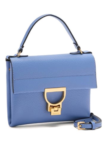COCCINELLE Leder-Henkeltasche in Hellblau - (B)21,5 x (H)15 x (T)2 cm