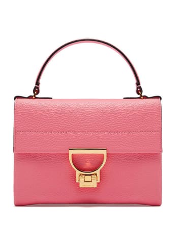 COCCINELLE Leren handtas roze - (B)22 x (H)15 x (D)2 cm