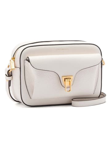 COCCINELLE Leder-Umhängetasche in Weiß - (B)26 x (H)20 x (T)8,5 cm