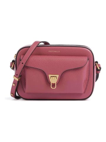 COCCINELLE Leder-Umhängetasche in Beere - (B)26 x (H)20 x (T)8,5 cm