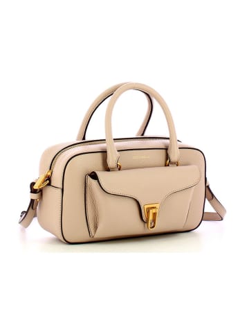 COCCINELLE Leder-Henkeltasche in Sand - (B)27 x (H)15 x (T)9 cm