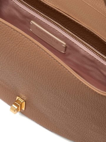 COCCINELLE Leder-Schultertasche in Hellbraun - (B)31 x (H)18 x (T)8 cm