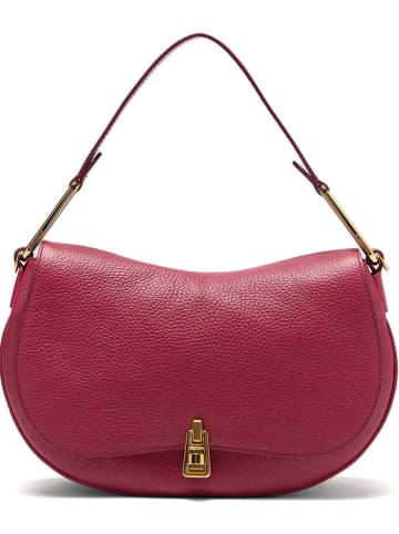 COCCINELLE Leder-Schultertasche in Bordeaux - (B)31 x (H)18 x (T)8 cm
