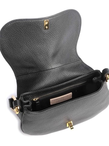 COCCINELLE Leder-Schultertasche in Schwarz - (B)22 x (H)14 x (T)4 cm