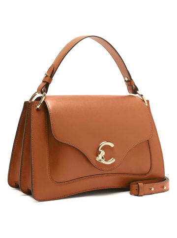 COCCINELLE Leren handtas camel - (B)24 x (H)16 x (D)9 cm