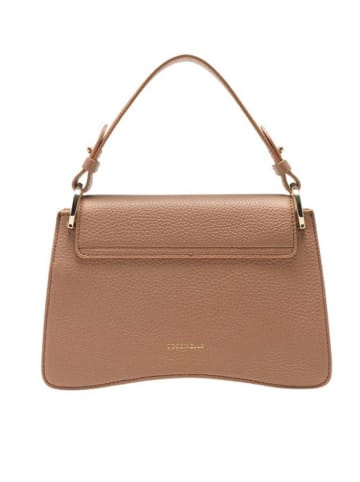 COCCINELLE Leren handtas lichtbruin - (B)24 x (H)16 x (D)9 cm
