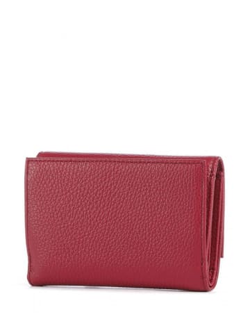 COCCINELLE Leren portemonnee bordeaux - (B)14 x (H)10 x (D)4 cm