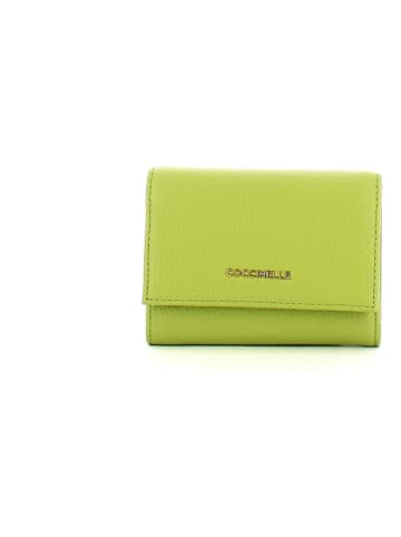 COCCINELLE Leder-Geldbörse in Hellgrün - (B)12 x (H)9 x (T)2,5 cm