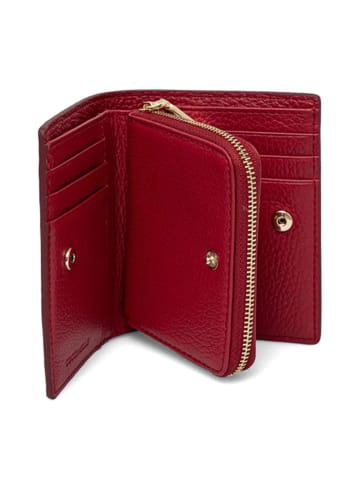 COCCINELLE Leren portemonnee bordeaux - (B)10 x (H)12,5 x (D)1 cm