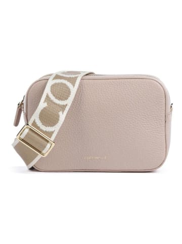 COCCINELLE Leder-Umhängetasche in Creme - (B)19 x (H)13 x (T)6 cm