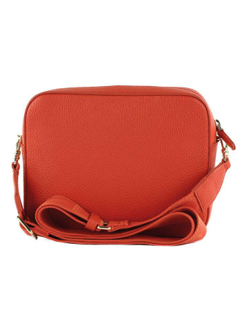 COCCINELLE Leder-Umhängetasche in Orange - (B)21 x (H)17 x (T)6 cm