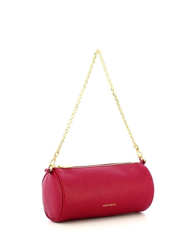 COCCINELLE Leder-Schultertasche in Rot - (B)21 x (H)11 x (T)9 cm