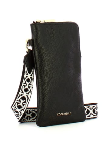 COCCINELLE Leren smartphonetas zwart - (B)10 x (H)18 x (D)2 cm