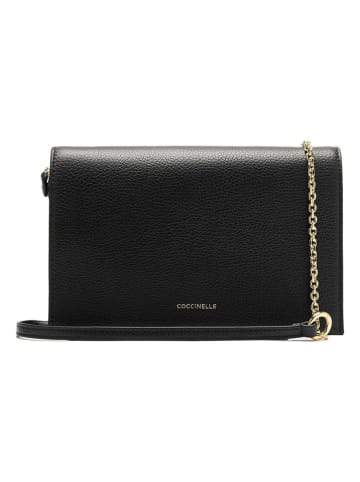 COCCINELLE Leren schoudertas zwart - (B)23 x (H)15 x (D)4 cm