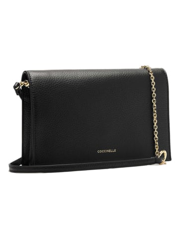 COCCINELLE Leren schoudertas zwart - (B)23 x (H)15 x (D)4 cm
