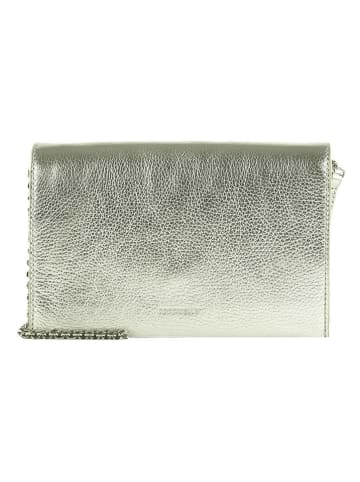 COCCINELLE Leder-Umhängetasche in Silber - (B)23 x (H)15 x (T)4 cm