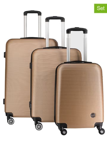 Geographical Norway 3tlg. Hardcase-Trolleyset "Solomun" in Khaki