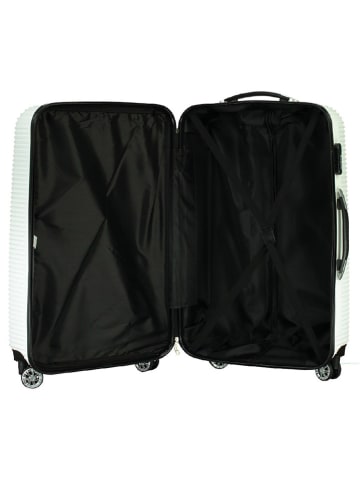 Geographical Norway 3tlg. Hardcase-Trolleyset "Solomun" in Weiß