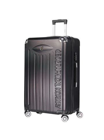 Geographical Norway 3tlg. Hardcase-Trolleyset "Softless" in Anthrazit