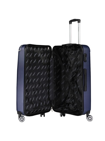 Geographical Norway 3tlg. Hardcase-Trolleyset "Softless" in Dunkelblau