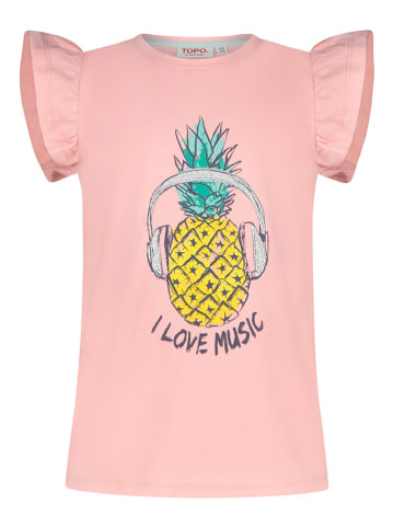 Topo Shirt "Pineapple in lavender" in Rosa